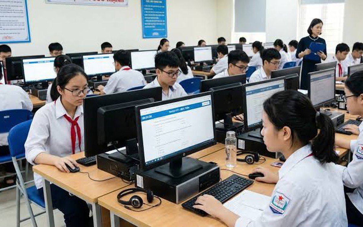 Học sinh THCS, THPT có thể làm bài kiểm tra định kì trên máy tính